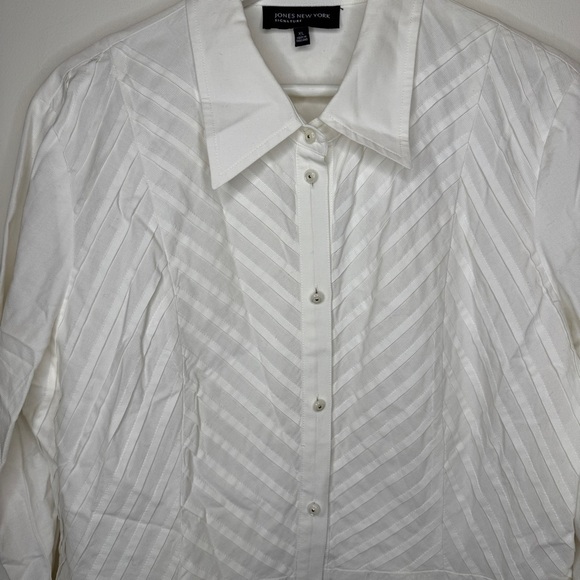 Jones New York Signature White Blouse - Picture 4 of 8